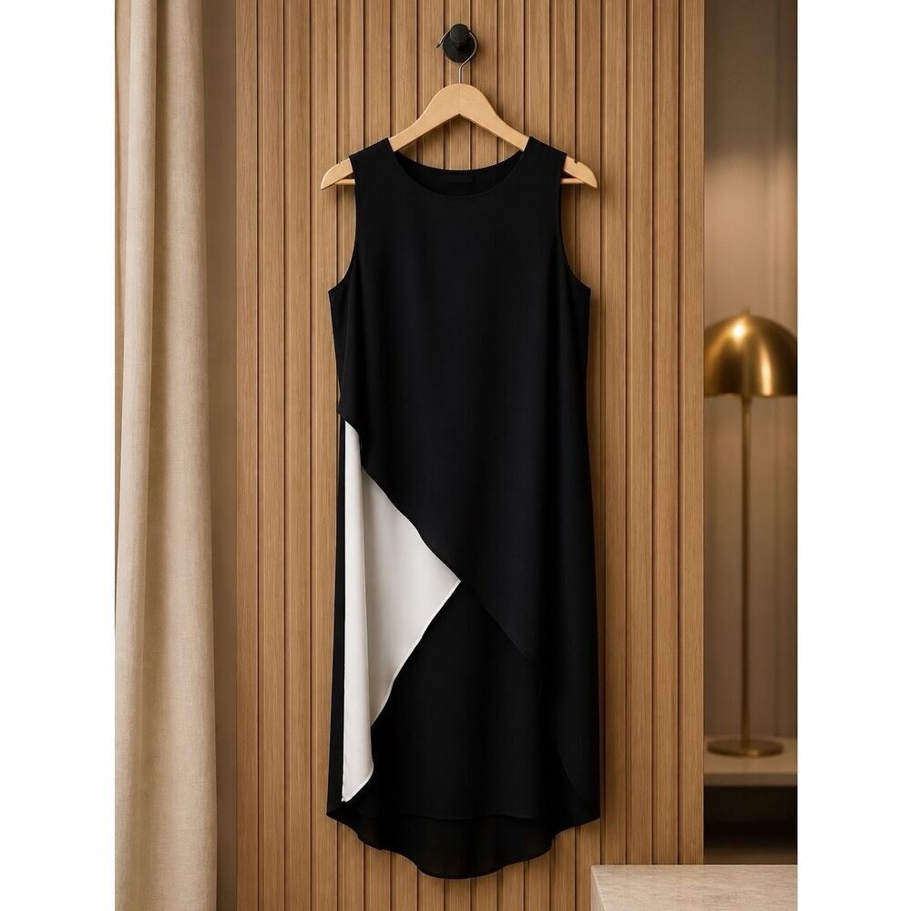 Black and White Sleeveless Dress by WORTHINGTON Woman Size 1X NWT